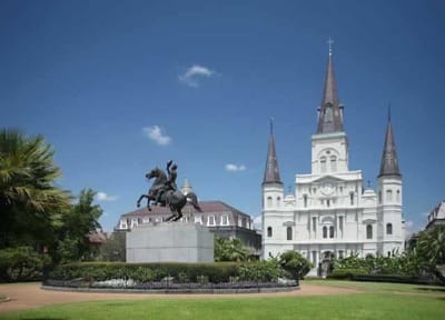 Jackson Square and St. Louis Cathedral in the New Orleans French Quarter