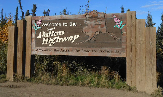 Welcome to the James Dalton Highway ...Gateway to the Arctic .... the Road to Prudhoe Bay