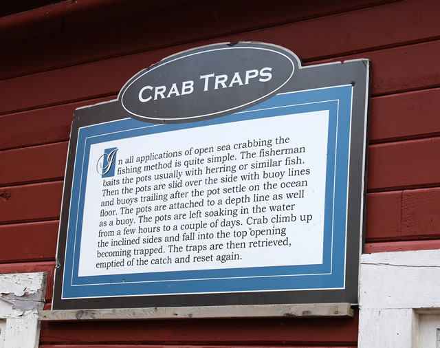 All about crab traps ... at the Icy Strait Museum in Hoonah, Alaska