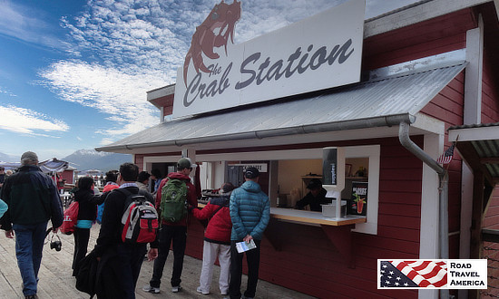 Crab Station on the pier at Icy Strait Point 