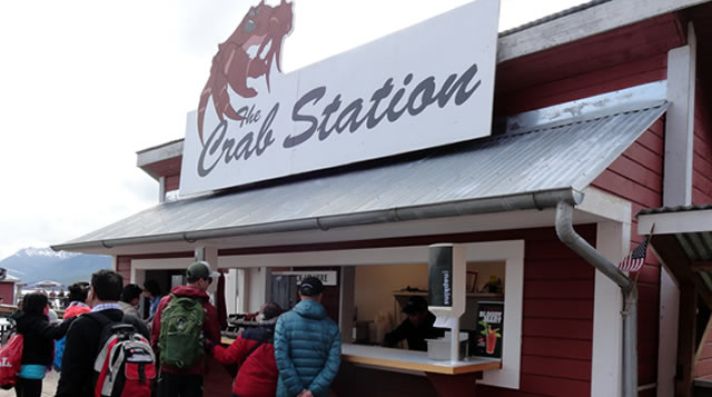 Crab Station on the pier at Icy Strait Point 