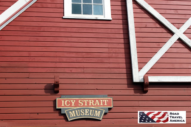 Outside the Icy Strait Museum