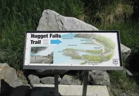 The Nugget Falls Trail at the Mendenhall Glacier