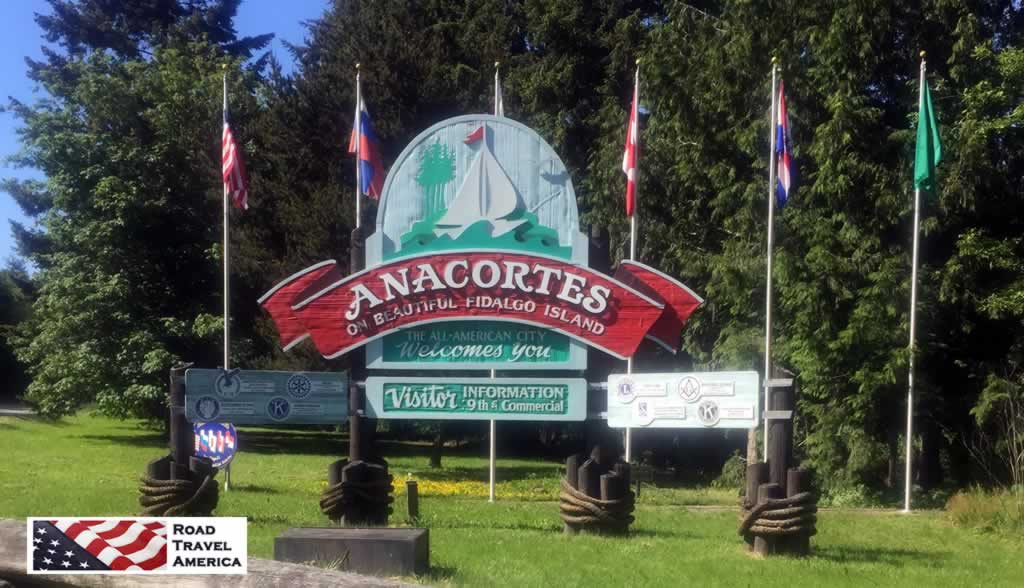 Entering Anacortes, Washington, on beautiful Fidalgo Island, Washington (May, 2018)