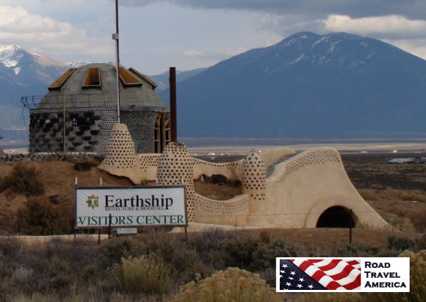 Earthship Visitors Center, New Mexico,north of Taos