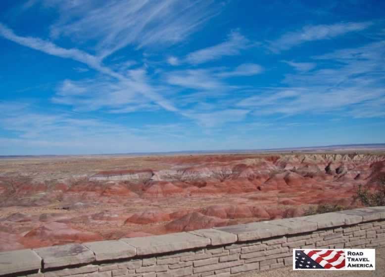 Overlook at the Painted Desert in Arizona near the Petrified Forest