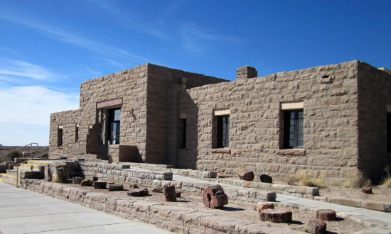 Rainbow Forest Museum at the Painted Desert and Petrified Forest in Arizona