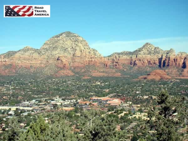 View of the City of Sedona from the Sedona Airport overlook