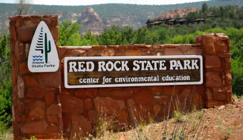 Entrance area to the popular Red Rock State Park ... Center for Environmental Education