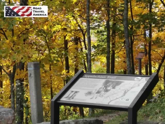 The Appalachian Trail along Skyline Drive in Shenandoah National Park
