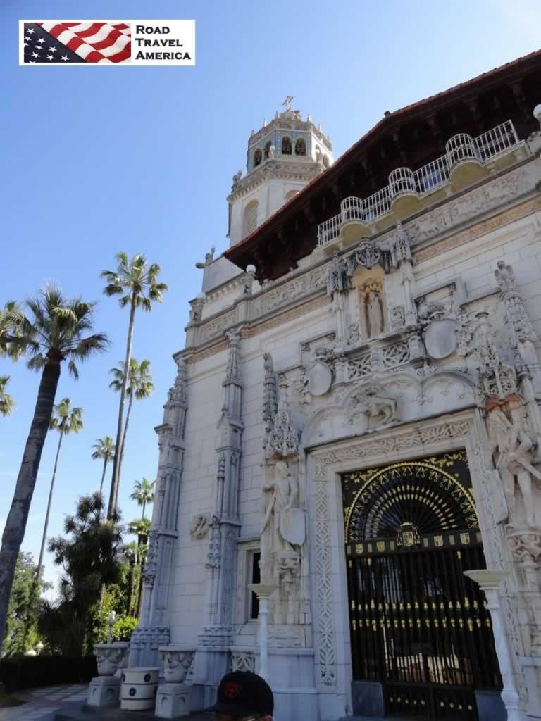 Entrance to the main house at Hearst Castle in San Simeon, California