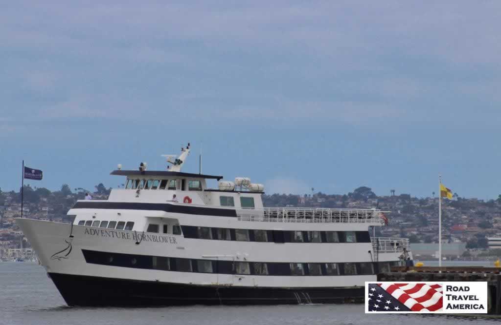 The Adventure Hornblower tour boat in the San Diego harbor