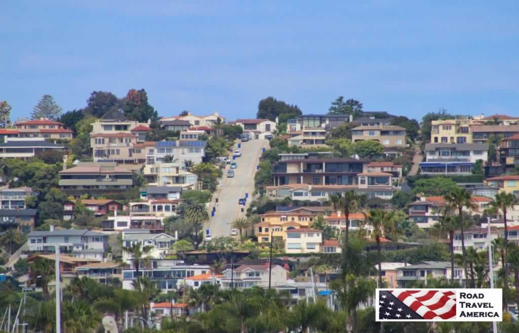The hills and houses of San Diego