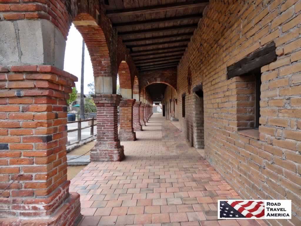Brick archways at San Juan Capistrano Mission
