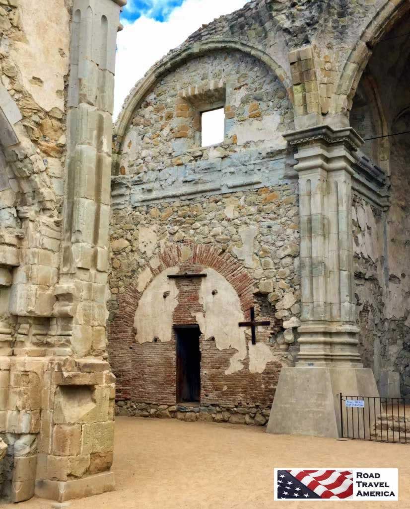 Crumbling ruins at the San Juan Capistrano Mission