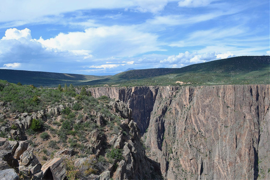 The rim of the Black Canyon of the Gunnison National Park in western Colorado