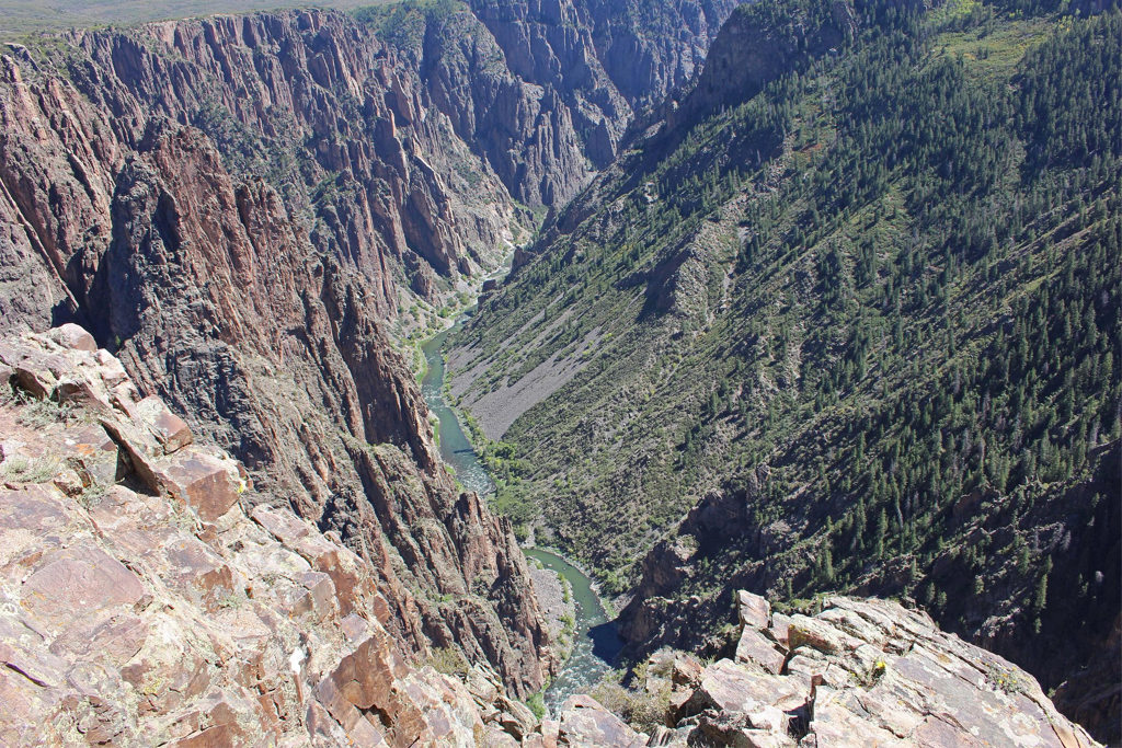 View from Pulpit Rock Overlook at the Black Canyon of the Gunnison National Park