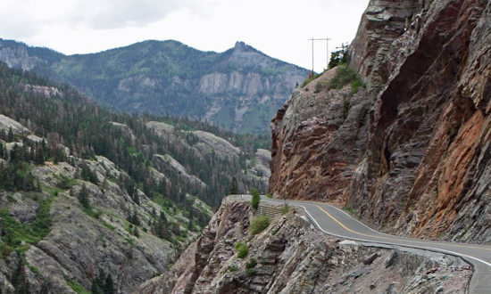 Million Dollar Highway in Colorado on U.S. 550 between Ouray and Silverton