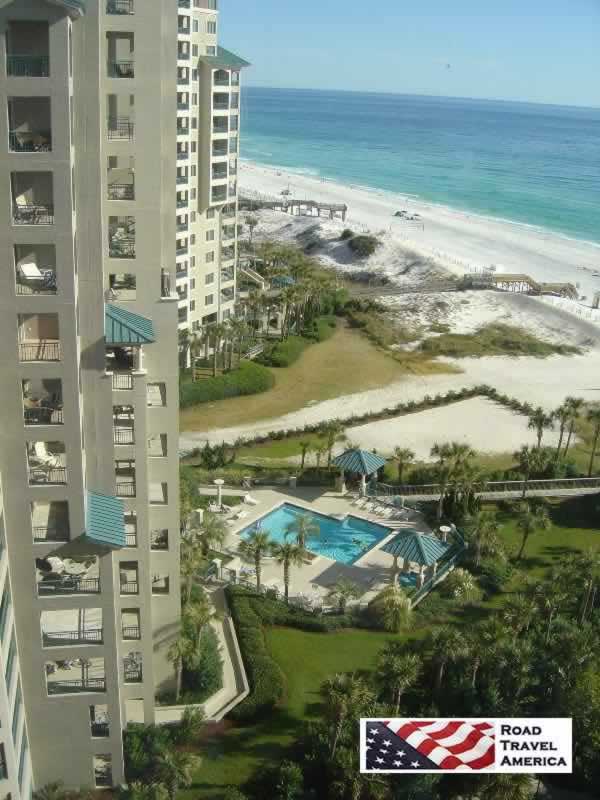 View of the beautiful Gulf beaches to the east from Sandestin's Westwinds Condominiums