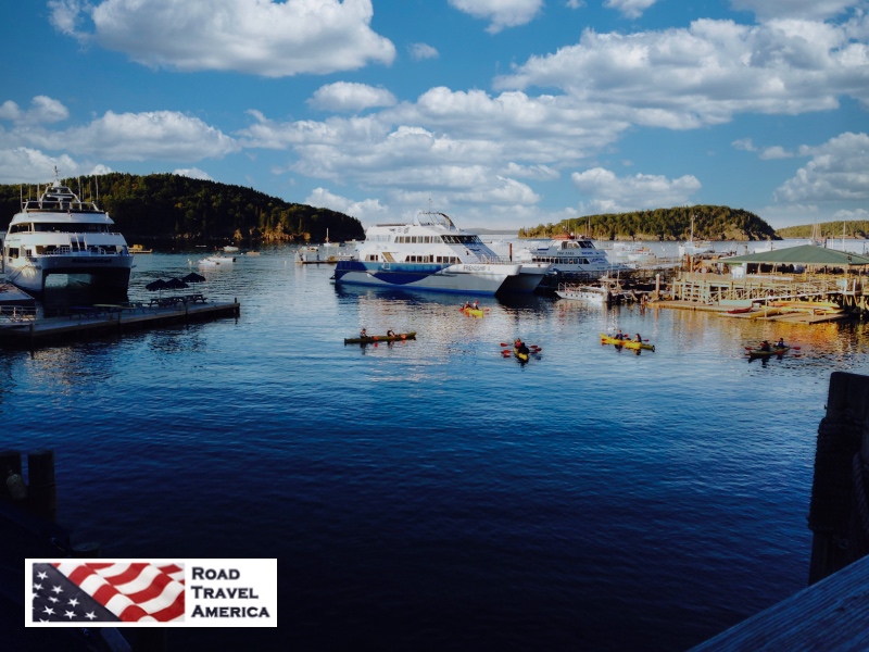 Boats at rest on a quiet day in Bar Harbor