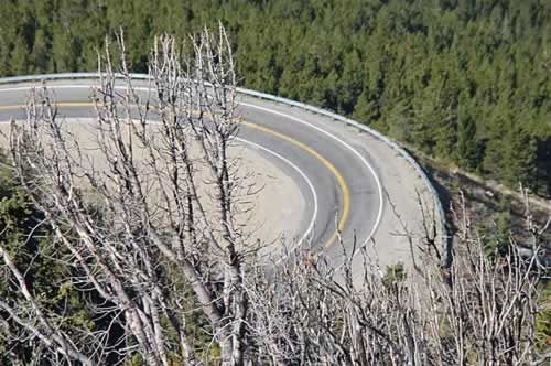 Switchbacks on the Beartooth Highway