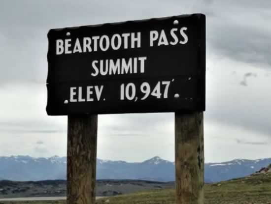 Beartooth Pass Summit, Elevation 10,947 feet above sea level