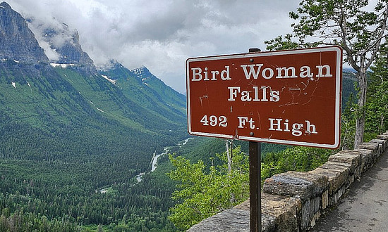 Bird Woman Falls along the Going to the Sun Road