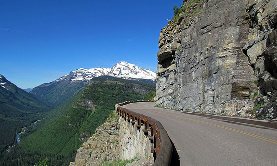 Steep drop-offs are protected with guard rails