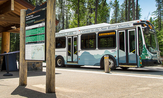 Going to the Sun Road Shuttle bus