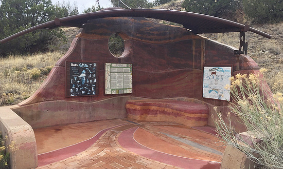 One of the displays at Cerrillos Hills State Park in New Mexico