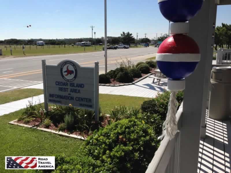 Cedar Island Rest Area & Information Center, and ferry landing to Ocracoke
