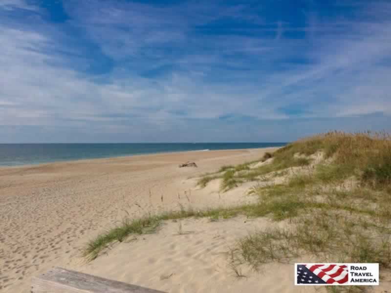 The beautiful beaches of North Carolina's Outer Banks, along NC Highway 12