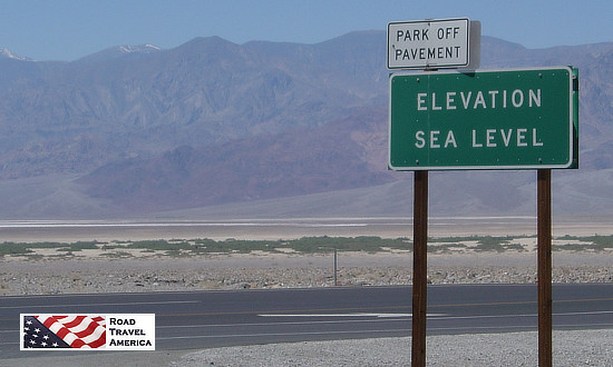 Death Valley National Park in California ... Elevation Sea Level
