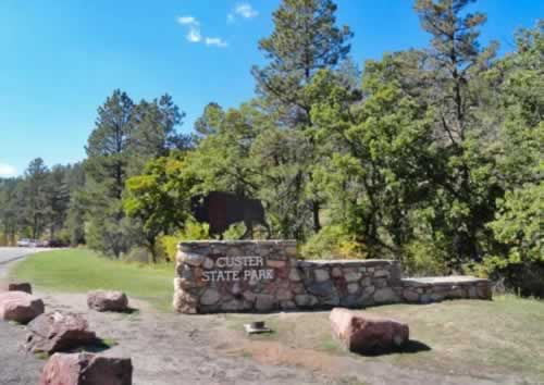 Entrance area at Custer State Park in South Dakota