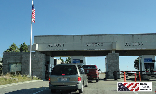 Automobile entrance area at the Mount Rushmore National Memorial in the Black Hills of South Dakota