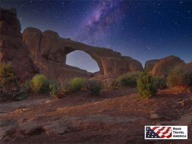 Stargazing at Arches National Park