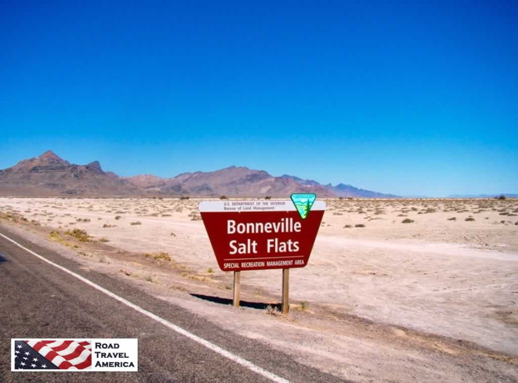 The Bonneville Salt Flats Special Recreation Management Area, west of Salt Lake City