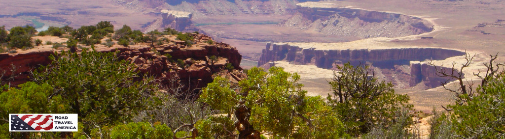 View from an overlook at Canyonlands National Park