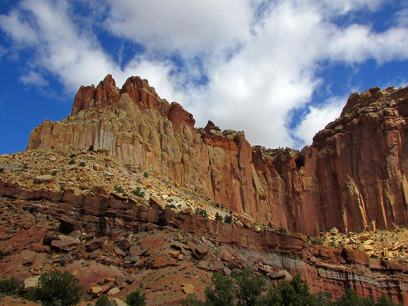 Incredible rugged scenery at Capitol Reef National Park
