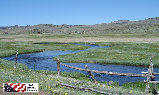Gentle, winding river near Hatch and the start of Utah Scenic Byway 12