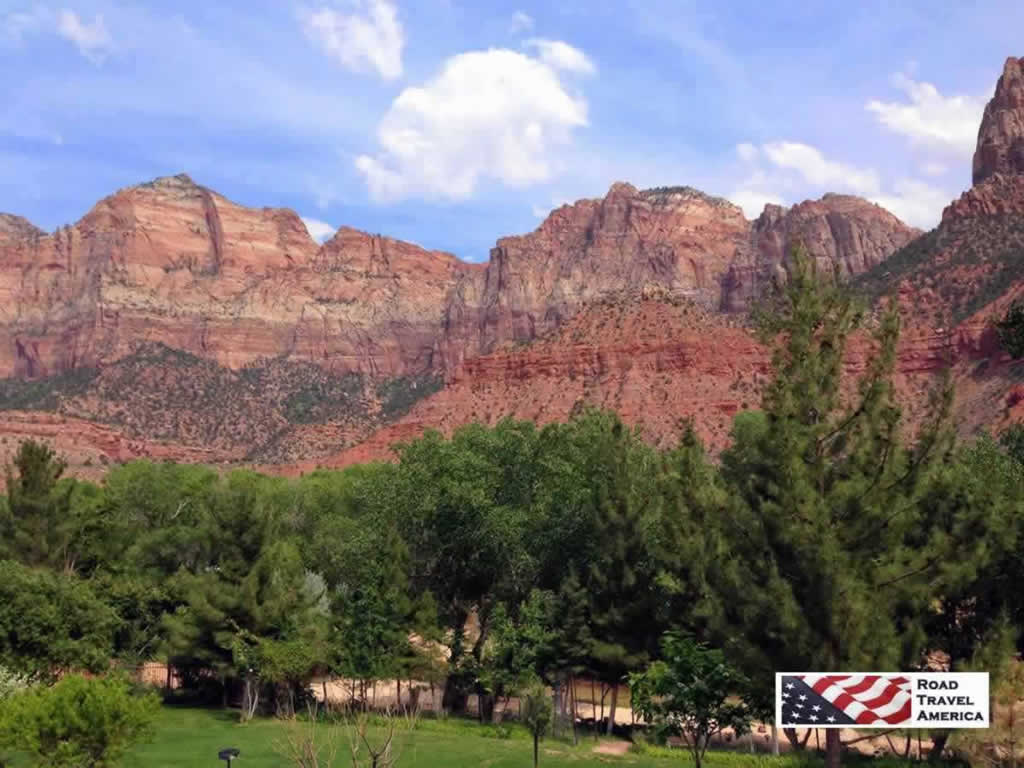 Scene near the south entrance to Zion National Park