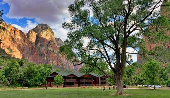 The Zion Lodge at Zion National Park in southern Utah