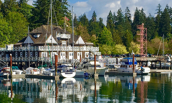 Boat docks near Stanley Park