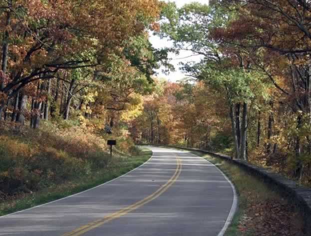 Autumn is a popular time to drive Skyline Drive in Virginia and view spectacular fall foliage