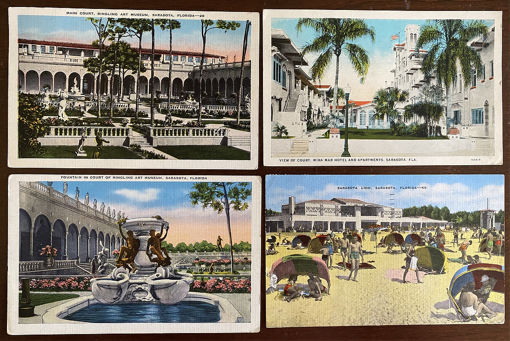 Sarasota, Florida vintage picture postcards for sale