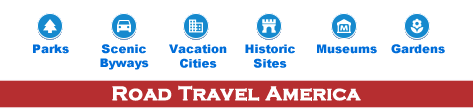Icons used on Road Travel America destinations map