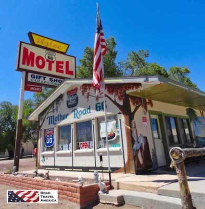 The Aztec Hotel and Gift Shop on Historic Route 66 in Arizona