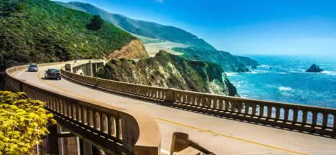 Road trip on the Pacific Coast Highway in California